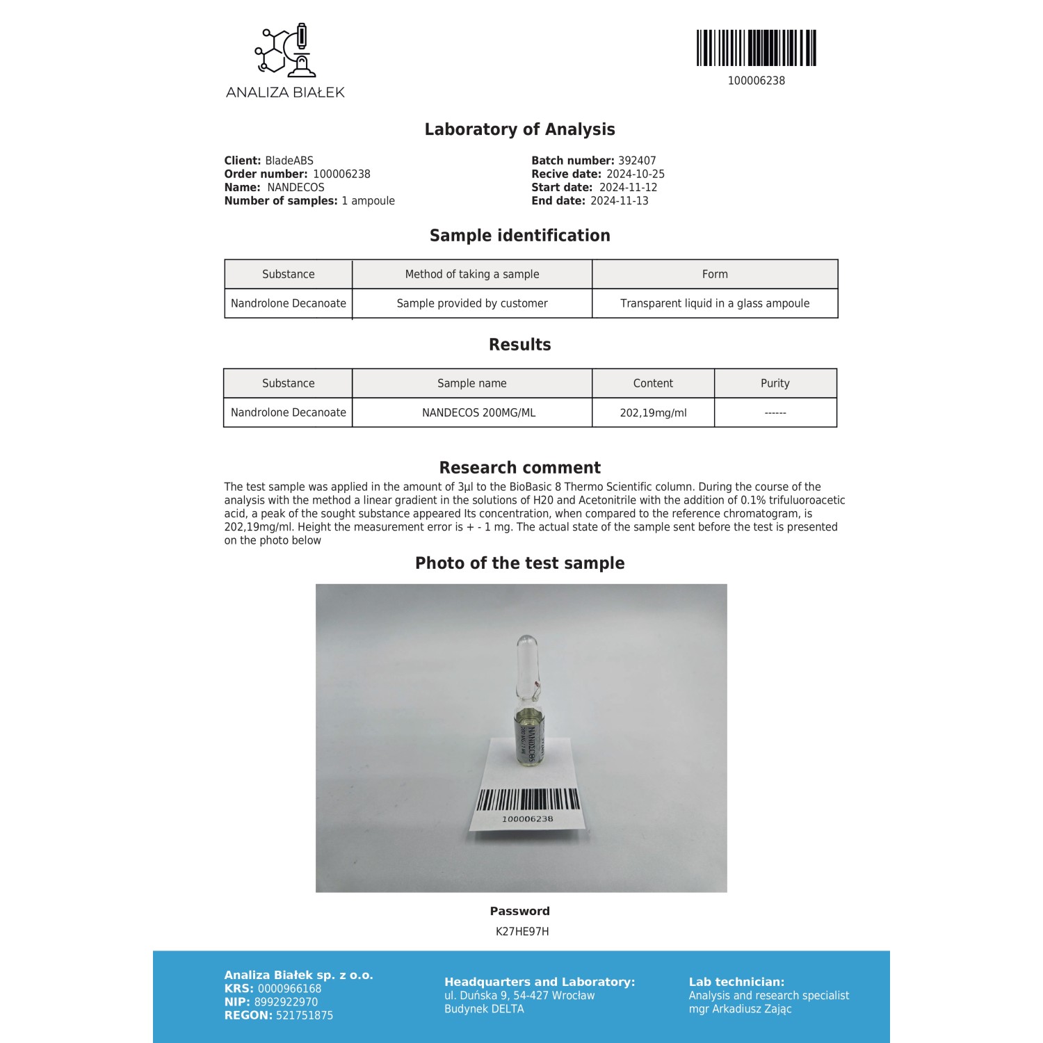 nandecos 200 mg/ml (nandrolone decanoate) 10ml vial nandecos 200 mg/ml (nandrolone decanoate) 10ml vial