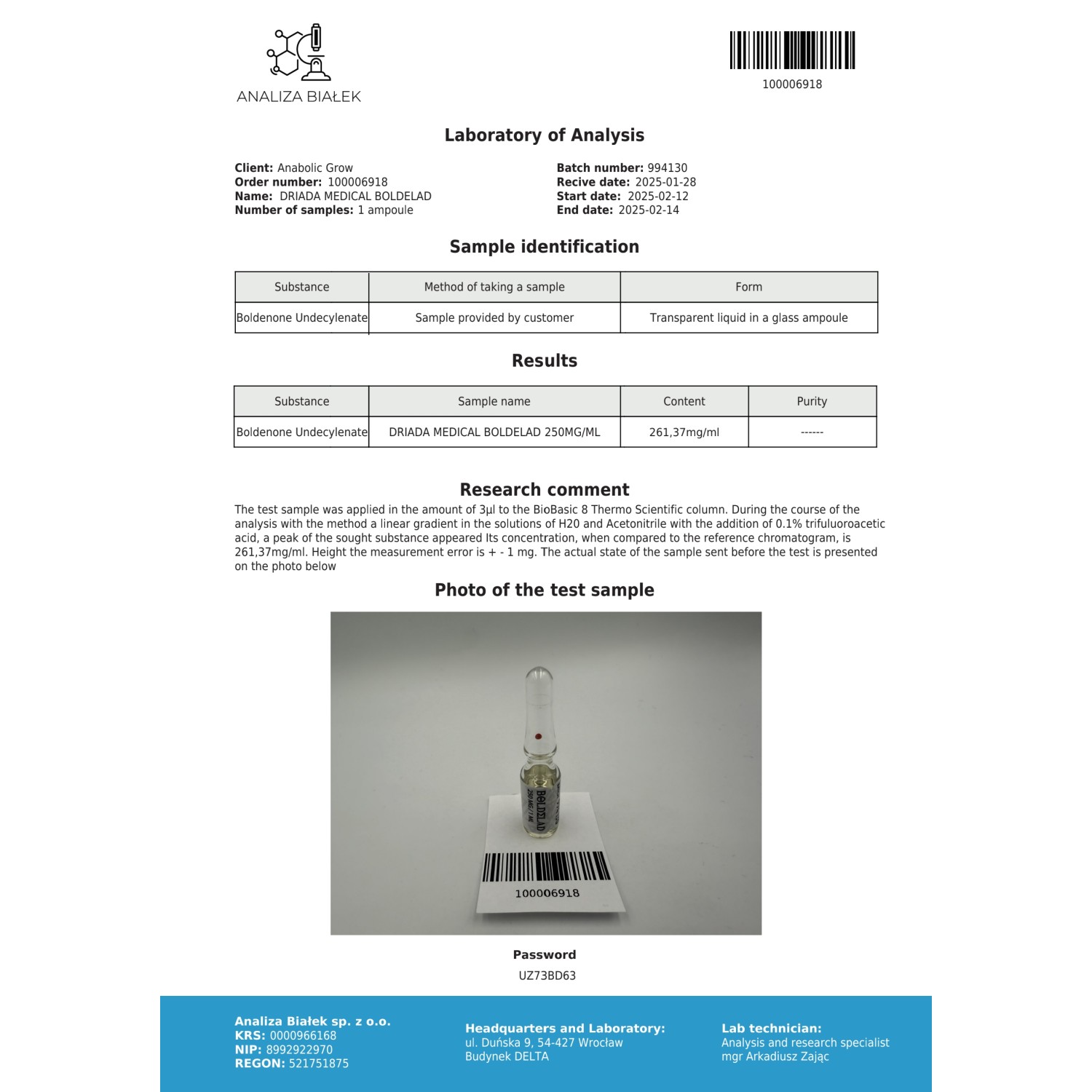 boldelad 250 mg/ml (boldenone undecylenate) 10ml vial boldelad 250 mg/ml (boldenone undecylenate) 10ml vial