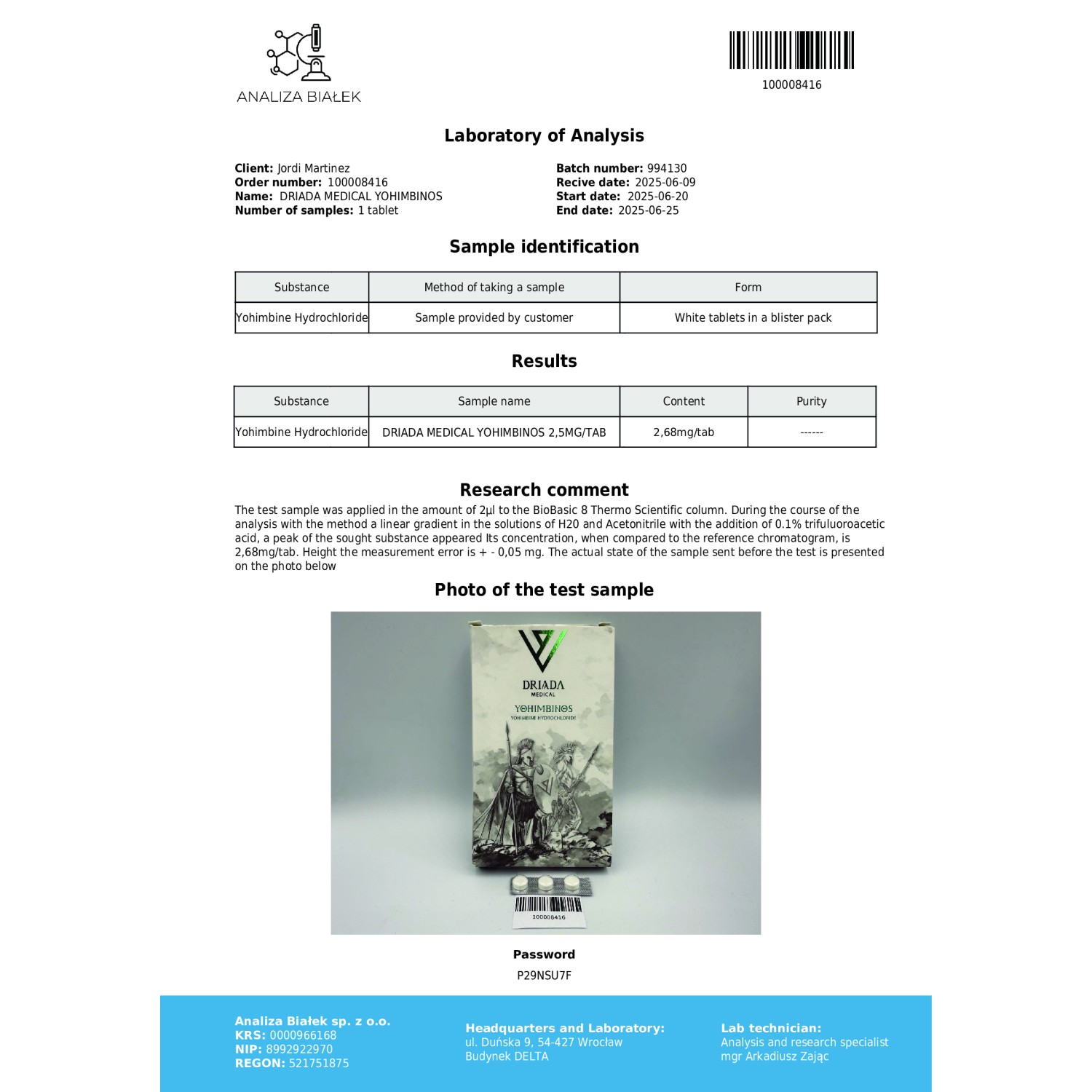 yohimbinos 2.5mg (yohimbine hydrochloride) yohimbinos 2.5mg (yohimbine hydrochloride)